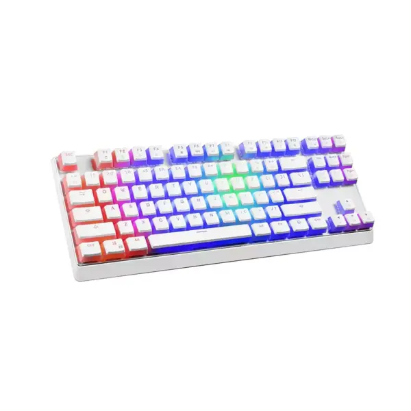 MODECOM VOLCANO LANPARTY RGB Pudding Edition - Outemu Blue - Double-Shot Pudding Keycaps - Aluminium Housing - Full RGB backlighting (16.7 million colors) -Full Keys Anti Ghosting (White)