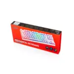 MODECOM VOLCANO LANPARTY RGB Pudding Edition - Outemu Blue - Double-Shot Pudding Keycaps - Aluminium Housing - Full RGB backlighting (16.7 million colors) -Full Keys Anti Ghosting (White)