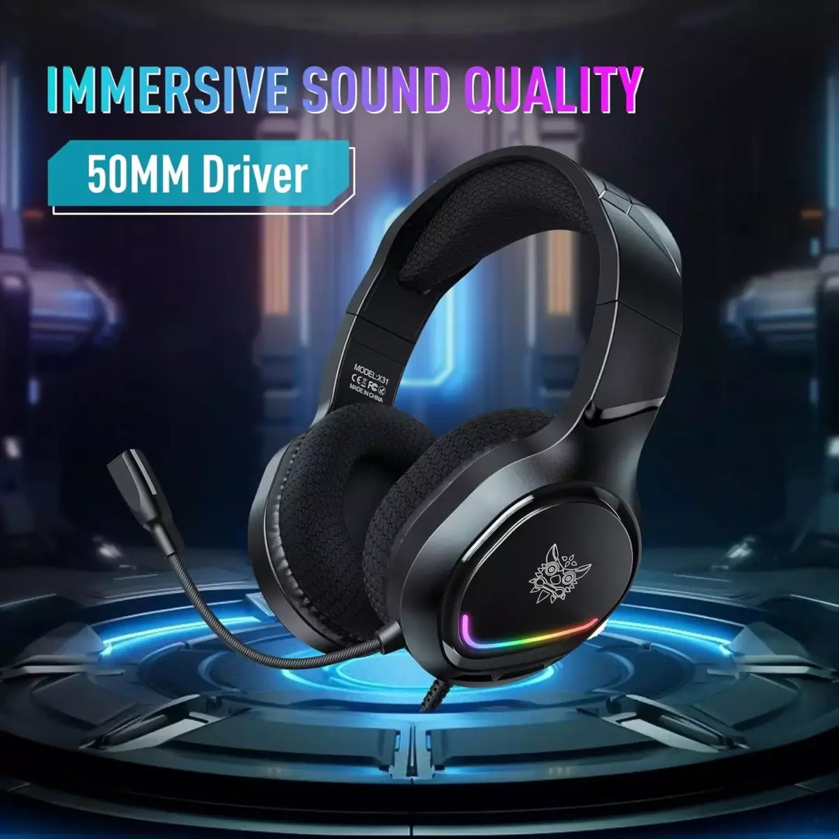 ONIKUMA X31 Gaming Headset (Black)