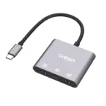 ONTEN 9175S USB C to Dual HDMI adpater 4K@60HZ, 2K@60HZ, USB-C PD 3.0, Compatible with thunderbolt34 MacBook ProAir, iPad Pro and More