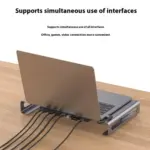 ONTEN OTN-95107 9-in-1 Multifunctional Laptop Docking Station USB-C to HDMI Adapter 4K Expansion Hub For Notebook