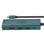ONTEN UC126 USB C HUB 5-in-1, 2X USB 2.0, 2X HDMI 4K, USB-C Port PD 3.0