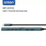 ONTEN UC972C 7 Port USB C HUB 3 Port USB, 4 Port USB C