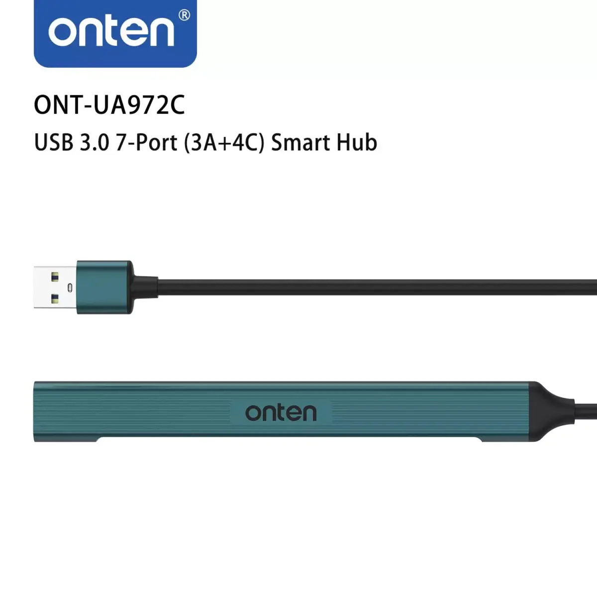 ONTEN UC972C 7 Port USB HUB 3 Port USB, 4 Port USB C