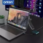 ONTEN USB C to Dual HDMI adpater 4K@60HZ. USB Type c to Dual Monitor MST Converter.Compatible with thunderbolt3/4 MacBook Pro/Air, iPad Pro and More