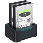 Onten UHD6 Dual Bay External HDD/SSD Enclosure 2.5/3.5 inch MAX 2x16TB