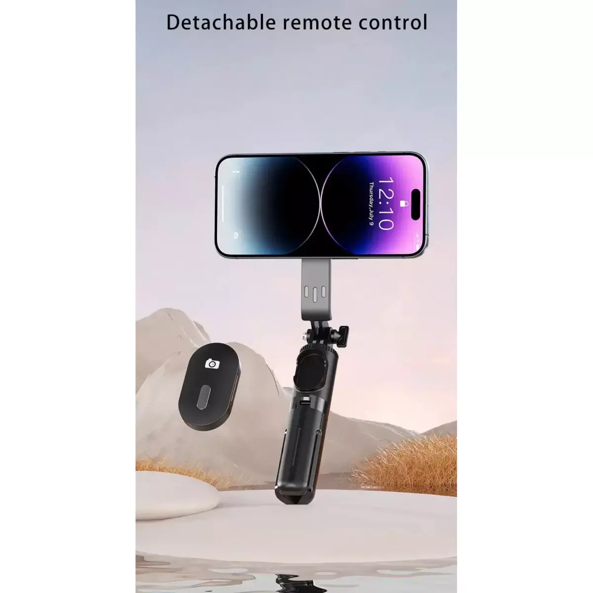 P08Y Pro (MagSafe) Mini Magnetic Selfie Stick Bluetooth Remote Tripod Stabilizer with Remote Control for Smart Phones 16-72CM