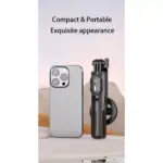 P08Y Pro (MagSafe) Mini Magnetic Selfie Stick Bluetooth Remote Tripod Stabilizer with Remote Control for Smart Phones 16-72CM