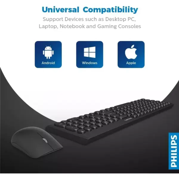 Philips C323 Wireless Keyboard Mouse Combo