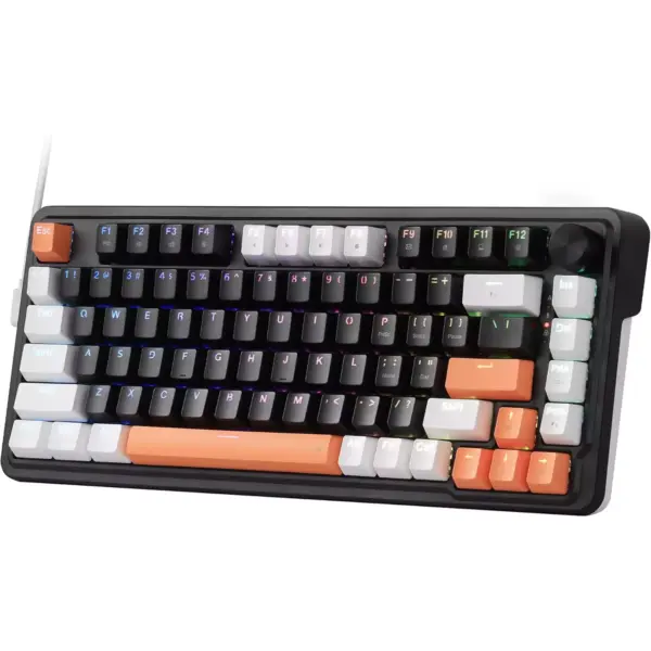 Redragon K714 Landshaker Rapid Trigger HE Gaming Magnetic Keyboard, Hyper-Fast Actuation Magnetic Switch, Actuation Point Adjustable, 8K Hz Polling Rate, Dedicated Control Knob