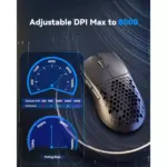 Redragon M725 Honeycomb Shell Gaming Mouse Tri-Mode BT5.12.4GHzType-C Wired, Ultra Lightweight 49g, 8000 DPI