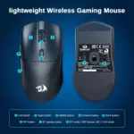 Redragon M815-STD 3-Mode Wireless,Bluetooth, Optical Sensor 12,000 DPI Lightweight 54G , Full Programmable Buttons, Software Supports