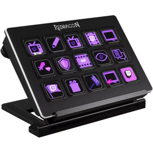 Redragon Streamdeck Streamcraft Ss550 Black Buttons LCD Plugins