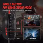 Somic GS301 USB Gaming Headset, 7.1 Surround Sound Stereo with Detachable Microphone