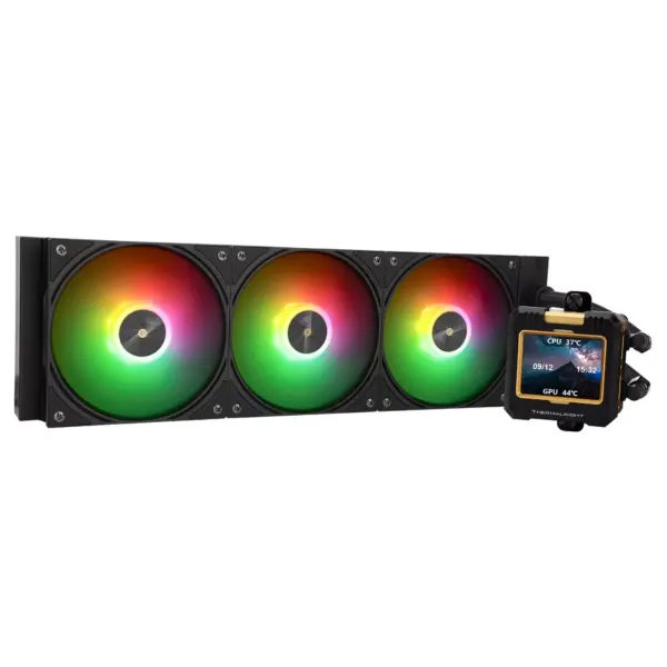 Thermalright FW360 Black ARGB CPU AIO Cooler, with 2.4-inch IPS LCD Screen 320x240 Resolution,for AM5&Intel LGA17001851