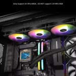 Thermalright FW360 Black ARGB CPU AIO Cooler, with 2.4-inch IPS LCD Screen 320x240 Resolution,for AM5&Intel LGA17001851
