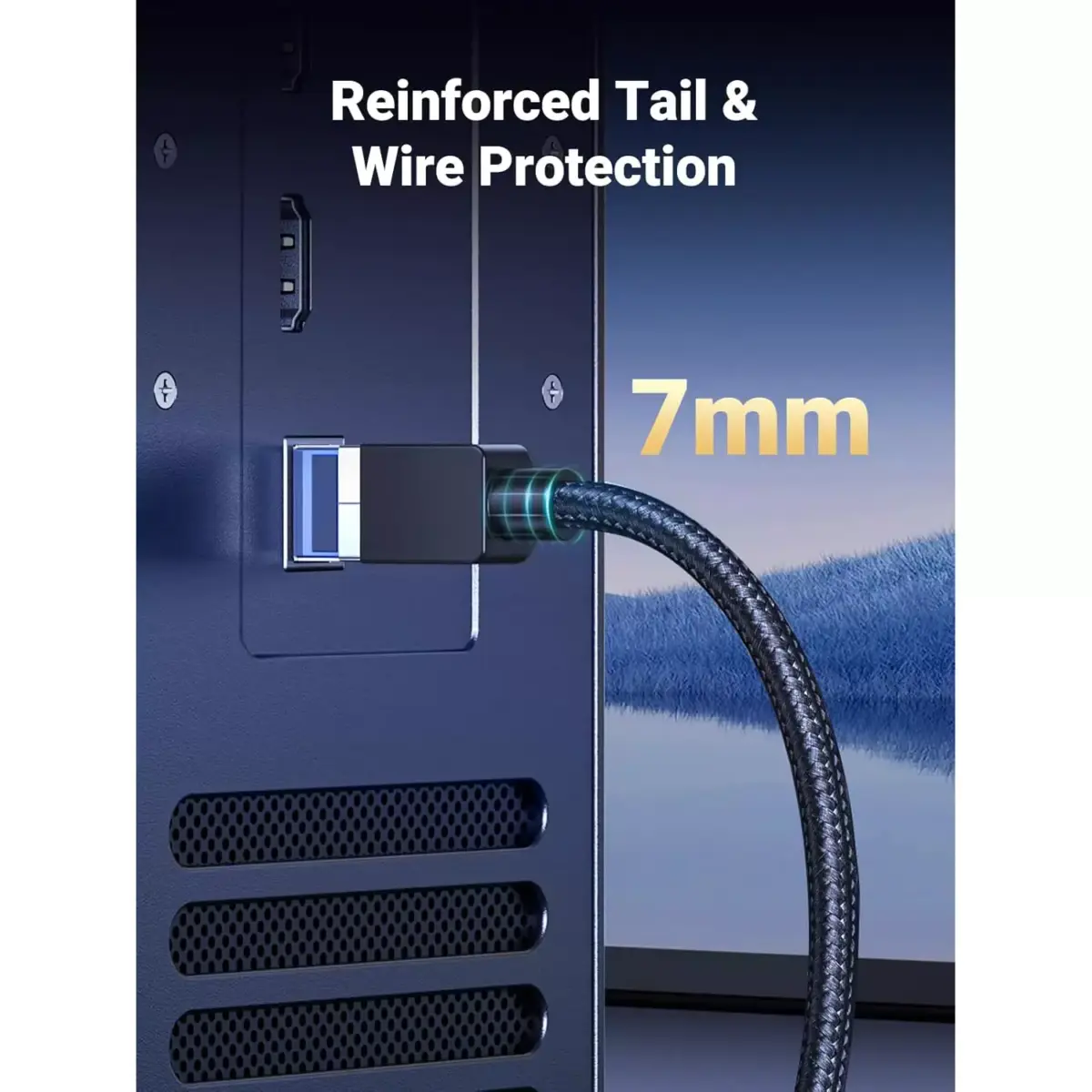 UGREEN Cat 8 Ethernet Cable 6M , High Speed Braided 40Gbps 2000Mhz Network Cord RJ45 Shielded Indoor Heavy Duty Compatible for Gaming PC PS5 Xbox Modem Router