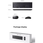 UGREEN MK007 Wireless 2.4Ghz Combo low-profile, silent keys