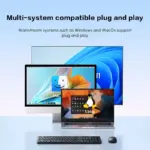 UGREEN MK007 Wireless 2.4Ghz Combo low-profile, silent keys