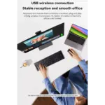 UGREEN MK007 Wireless 2.4Ghz Combo low-profile, silent keys