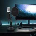 UHURU UM-940 USB Microphone Cardioid Condenser Kit with Sound Card Desktop Stand,Pop Filter, for Skype Youtuber Gaming Recording Home Streaming
