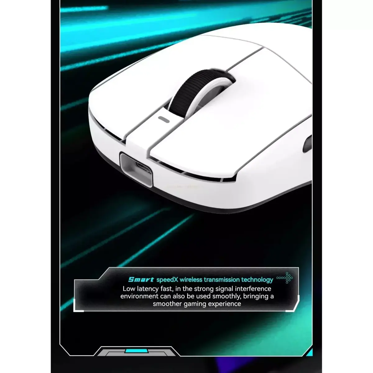 VXE Dragonfly R1 Pro Max Wireless, Wired - Optical Sensor 26,000 DPI PAW3395 - Chip Nordic 52840 - Battery Life 150 Hour - 54 Grams ( White)