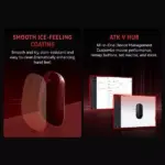 VXE MAD R Major + Wireless, Wired - Optical Sensor 26,000 DPI PAW3390 - Chip Nordic nRF52840 - 8K Polling rate - 42 Grams (Black)