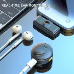 Wireless Microphone (2 TX + 1 RX + Charging Case), Wireless Lapel Mic with 48KHz16Bit, Noise Cancellation, 200ft Range, 40H Battery for TikTok, YouTube, Vlogging, Video Recording, Streaming