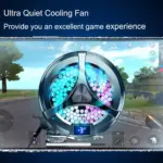 X36 RGB Phone Cooler Gaming Fan, Gaming, With Digital Display (Black)