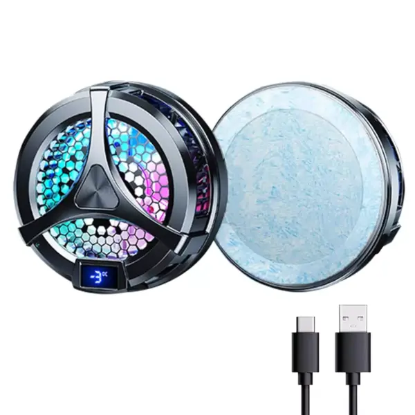 X36 RGB Phone Cooler Gaming Fan, Gaming, With Digital Display (Black)