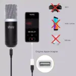 uhuru UM920 USB Condenser Streaming Podcast Cardioid Microphone 192kHz24Bit Studio Mic kit with Sound Card Table Stand Shock Mount Pop Filter