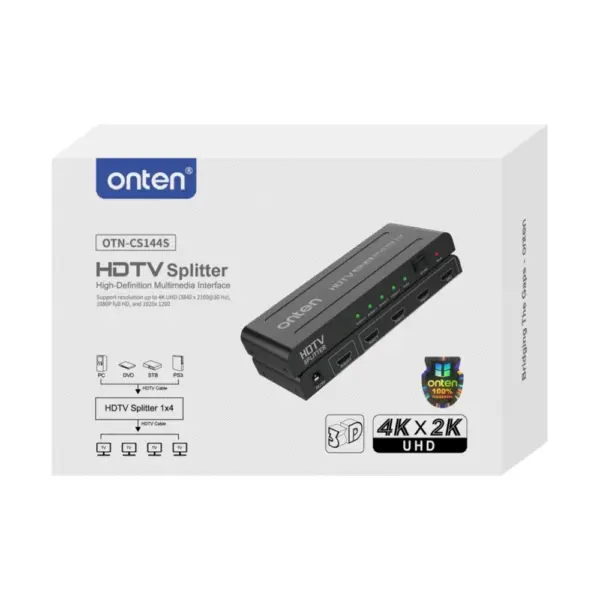 ONTEN CS144S HDMI SPLITTER 4K 1 Input – 4 Outputs