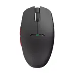 AIGO GM80 Plus 3 Mode Wireless, Bluetooth & Wired Gaming Mouse - 12,000 DPI Optical Sensor PAW3311 - Lightweight 52G - Polling Rate 1000 Hz (Black Red)