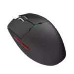 AIGO GM80 Plus 3 Mode Wireless, Bluetooth & Wired Gaming Mouse - 12,000 DPI Optical Sensor PAW3311 - Lightweight 52G - Polling Rate 1000 Hz (Black Red)