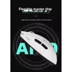 AIGO GM80 Plus 3 Mode Wireless, Bluetooth & Wired Gaming Mouse - 12,000 DPI Optical Sensor PAW3311 - Lightweight 52G - Polling Rate 1000 Hz (Black Red) (12)
