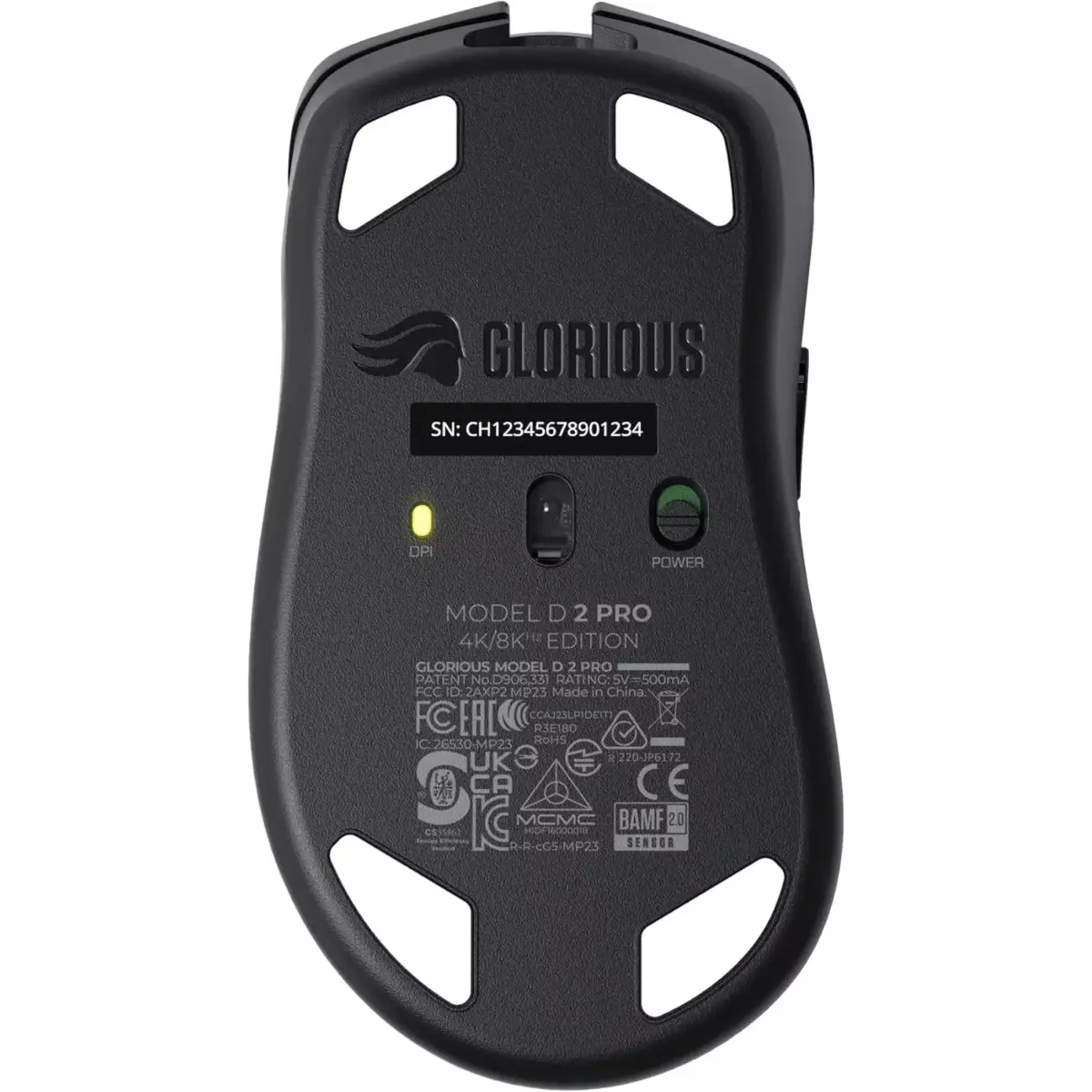 Glorious Gaming Model D 2 PRO 4K8K Polling Wireless Gaming Mouse - 100M clicks, 62g Superlight - 26K DPI BAMF 2.0 Sensor