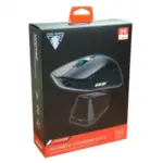 JeDEL WD139 Wireless 2.4Ghz , Bluetooth Rechargeable Gaming Mouse - Optical Sensor 1600 DPI - Magnetic Charging Dock (Black)