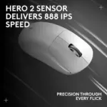 Logitech G PRO X SUPERLIGHT 2 Wireless Gaming Mouse, 60g Pro-Grade with 5 Programmable Buttons, 44k DPI Sensor, 8kHz Report Rate (White)
