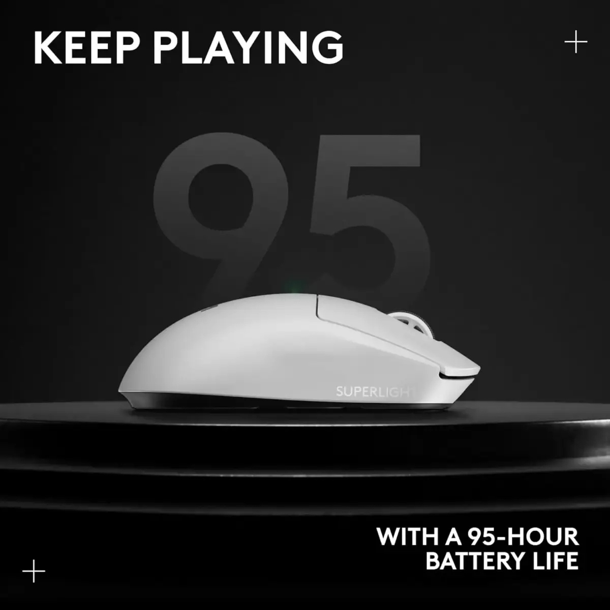 Logitech G PRO X SUPERLIGHT 2 Wireless Gaming Mouse, 60g Pro-Grade with 5 Programmable Buttons, 44k DPI Sensor, 8kHz Report Rate (White)