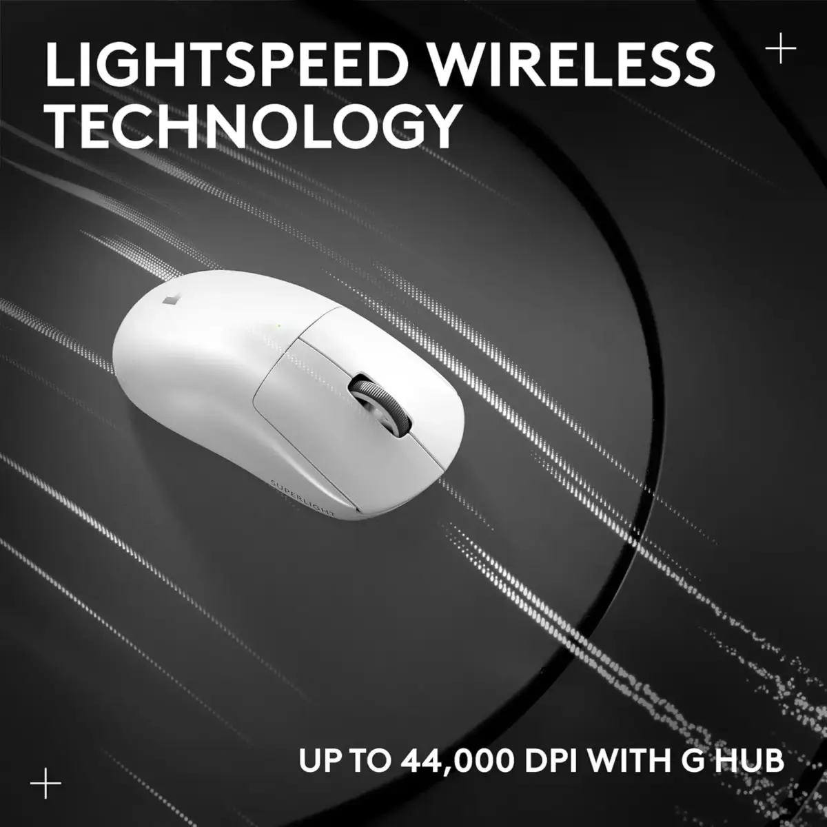 Logitech G PRO X SUPERLIGHT 2 Wireless Gaming Mouse, 60g Pro-Grade with 5 Programmable Buttons, 44k DPI Sensor, 8kHz Report Rate (White)