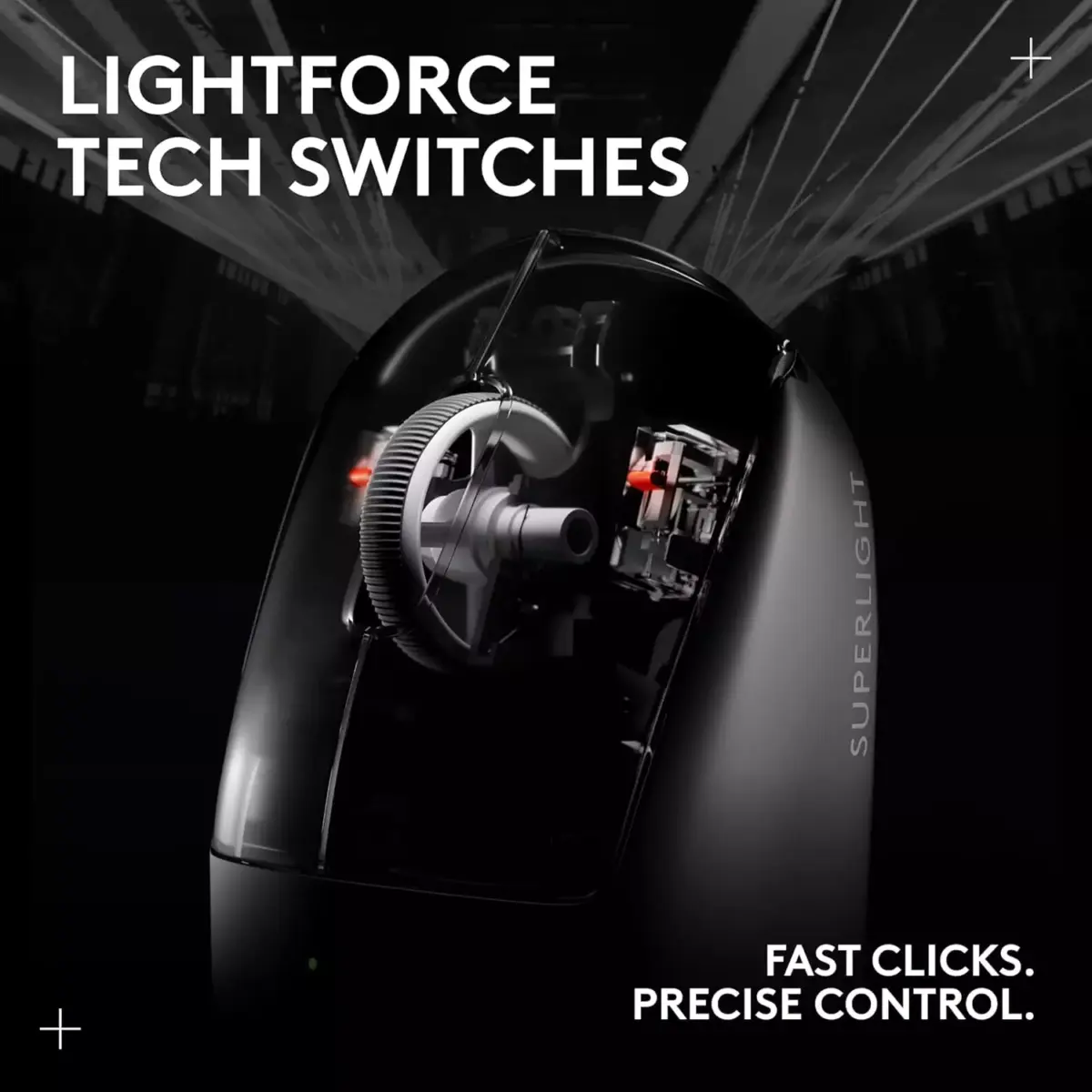 Logitech G PRO X SUPERLIGHT 2 Wireless Gaming Mouse, 60g Pro-Grade with 5 Programmable Buttons, 44k DPI Sensor, 8kHz Report Rate (White)