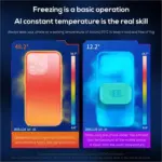 MEMO CX12 Mobile Phone Cooler, Magnetic Semiconductor Ice Cooling Radiator With AI Digital Display 2000mAh Battery, RGB Lighting