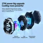 MEMO DL20 AI 27W Phone Cooling Fan with RGB LED Semiconductor Heatsink