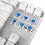 MODECOM VOLCANO LANPARTY RGB - Outemu Brown - Double-Shot Keycaps - Aluminium Housing - Full RGB backlighting (16.7 million colors) -Full Keys Anti Ghosting (White)