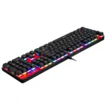 MOTOSPEED CK104 RGB Gaming Mechanical Keyboard - Brown Switches (Red)