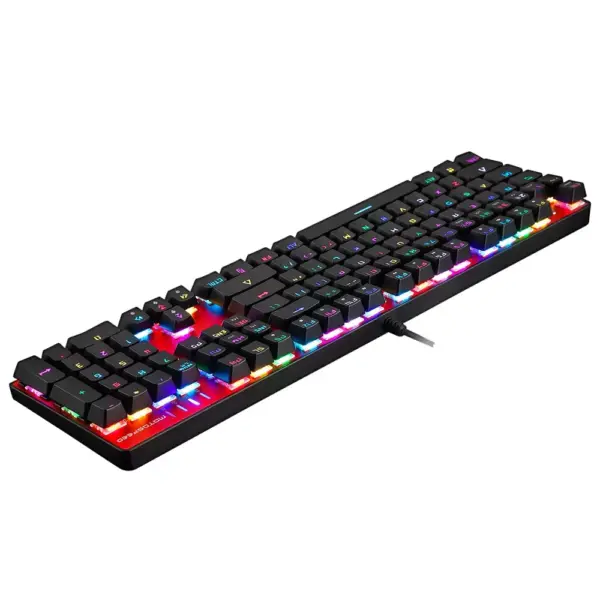 MOTOSPEED CK104 RGB Gaming Mechanical Keyboard - Brown Switches (Red)