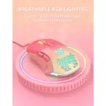 ONIKUMA CW902 Gaming Mouse - 6,400 DPI Programmable with software (Peach Gradient)