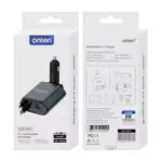 ONTEN CW71 4-in-1 Retractable Car Charger - Output power 66W
