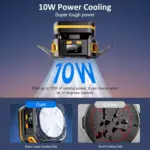 P70 Magnetic Phone Cooler, 2000mAh Cordless Semiconductor Cooling Chip for iPhone/Android