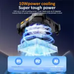 P70 Magnetic Phone Cooler, 2000mAh Cordless Semiconductor Cooling Chip for iPhone/Android
